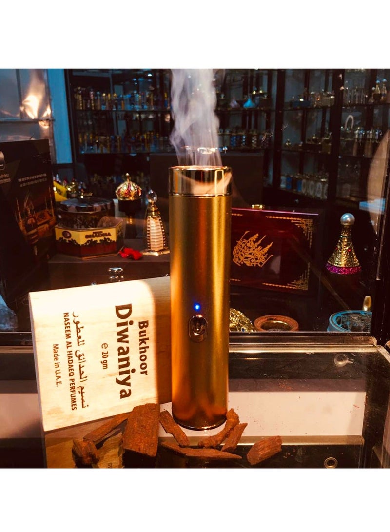 Sharpdo Portable Bakhoor Burner, USB-C Rechargeable Incense Warmer with Ceramic Heating, 36dB Quiet Flameless Aromatherapy Device for Home & Car Use - Image 2